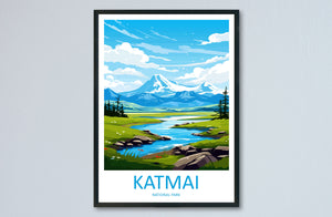 Katmai National Park Travel Print