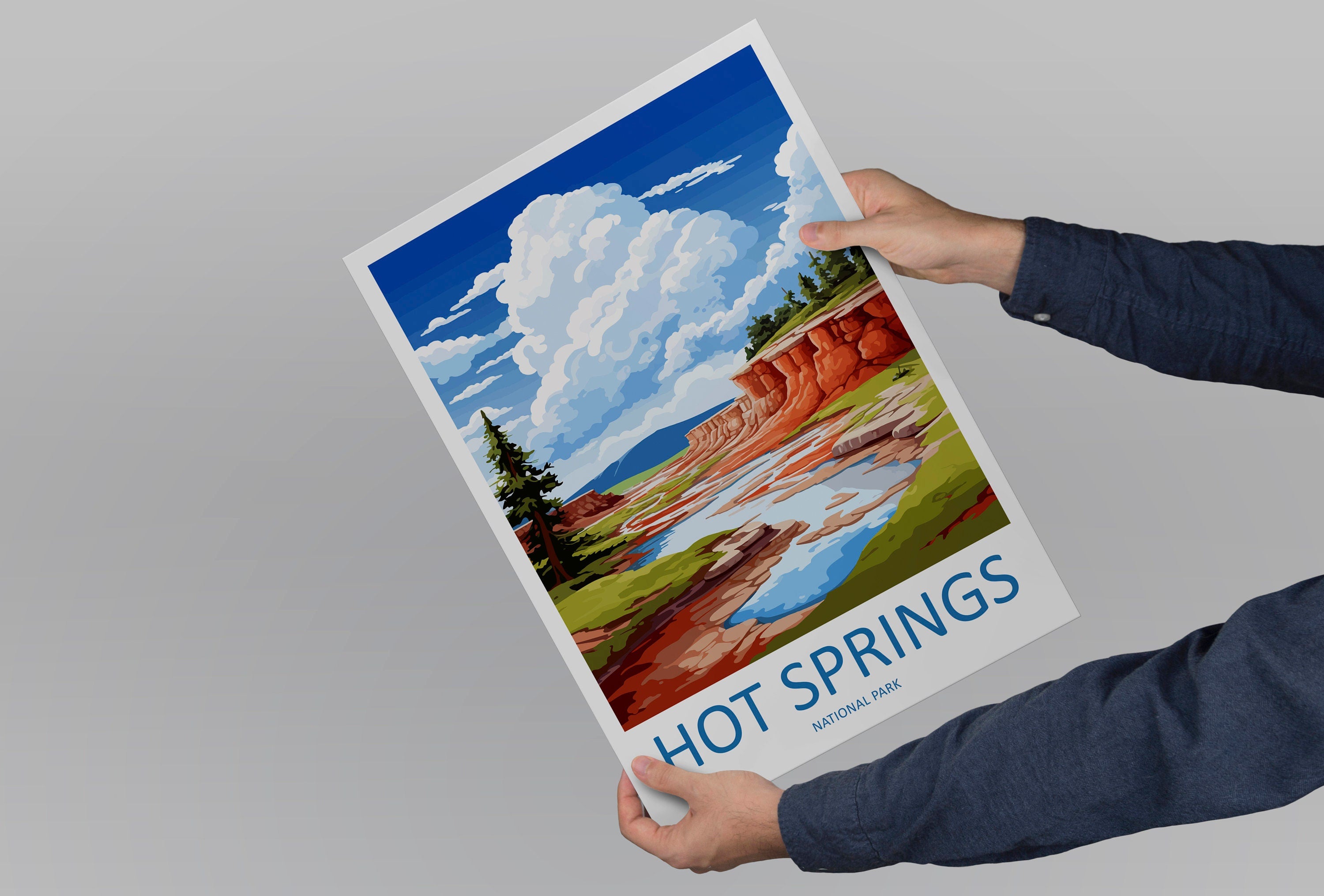 Hot Springs National Park Travel Print