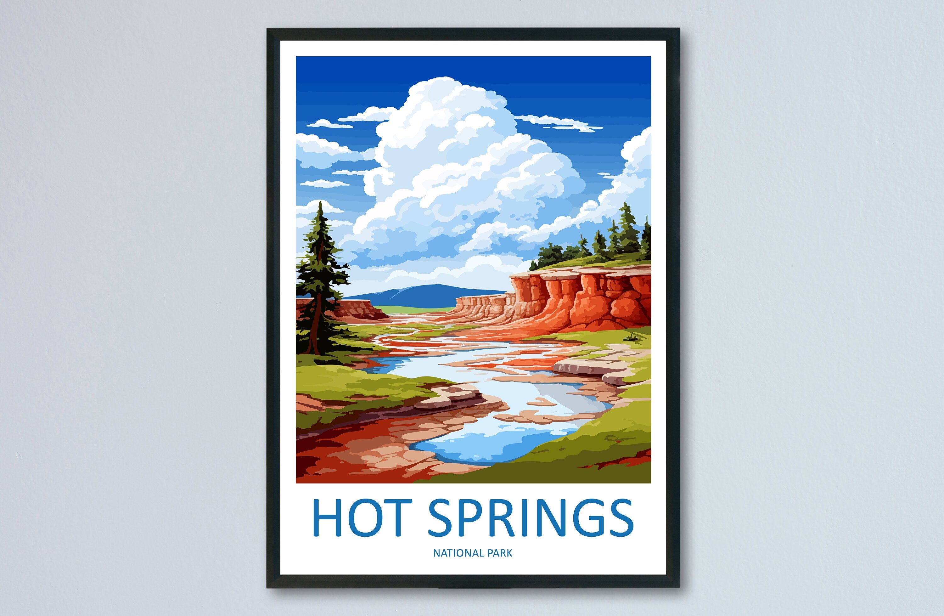 Hot Springs National Park Travel Print