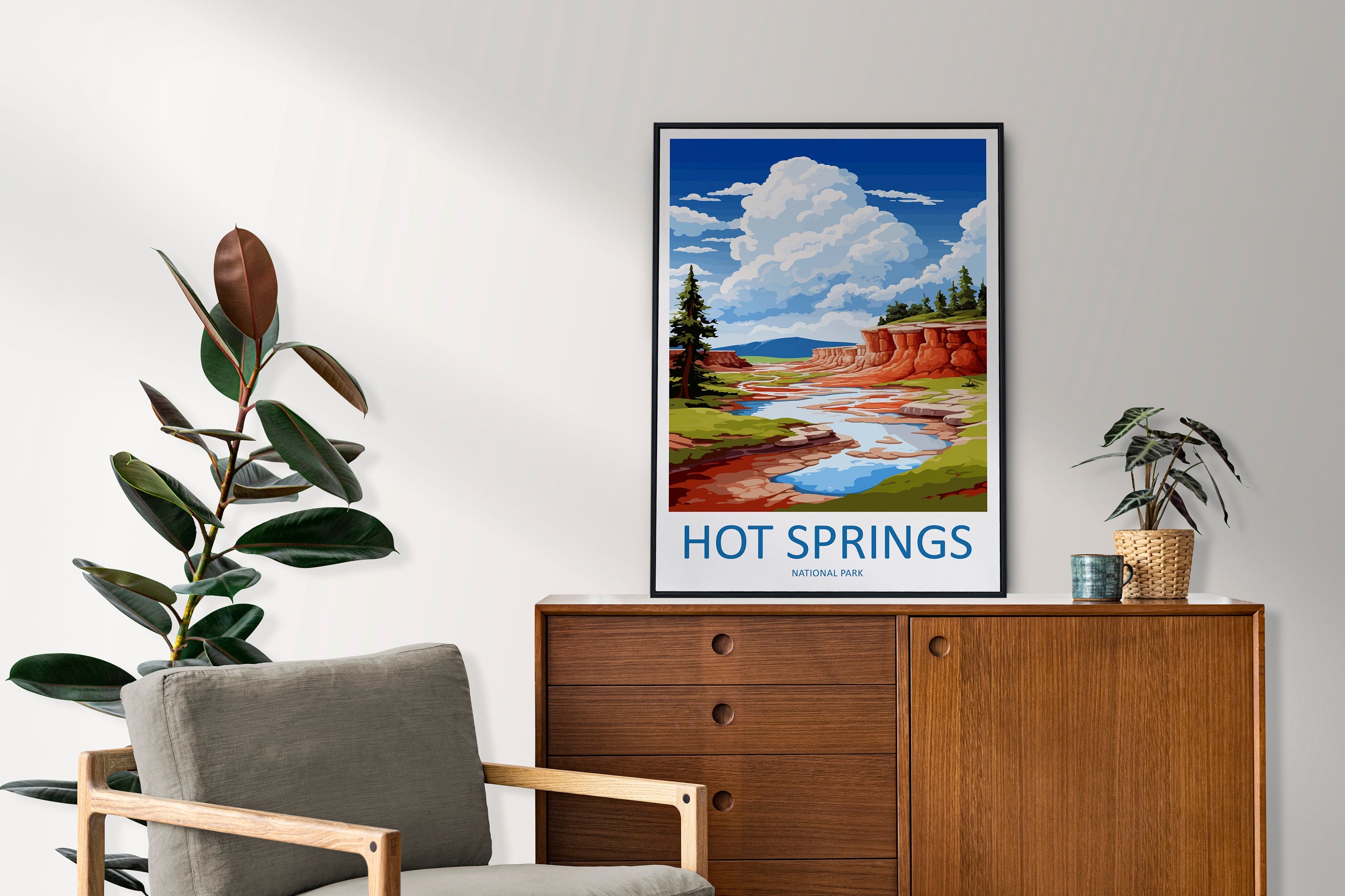 Hot Springs National Park Travel Print