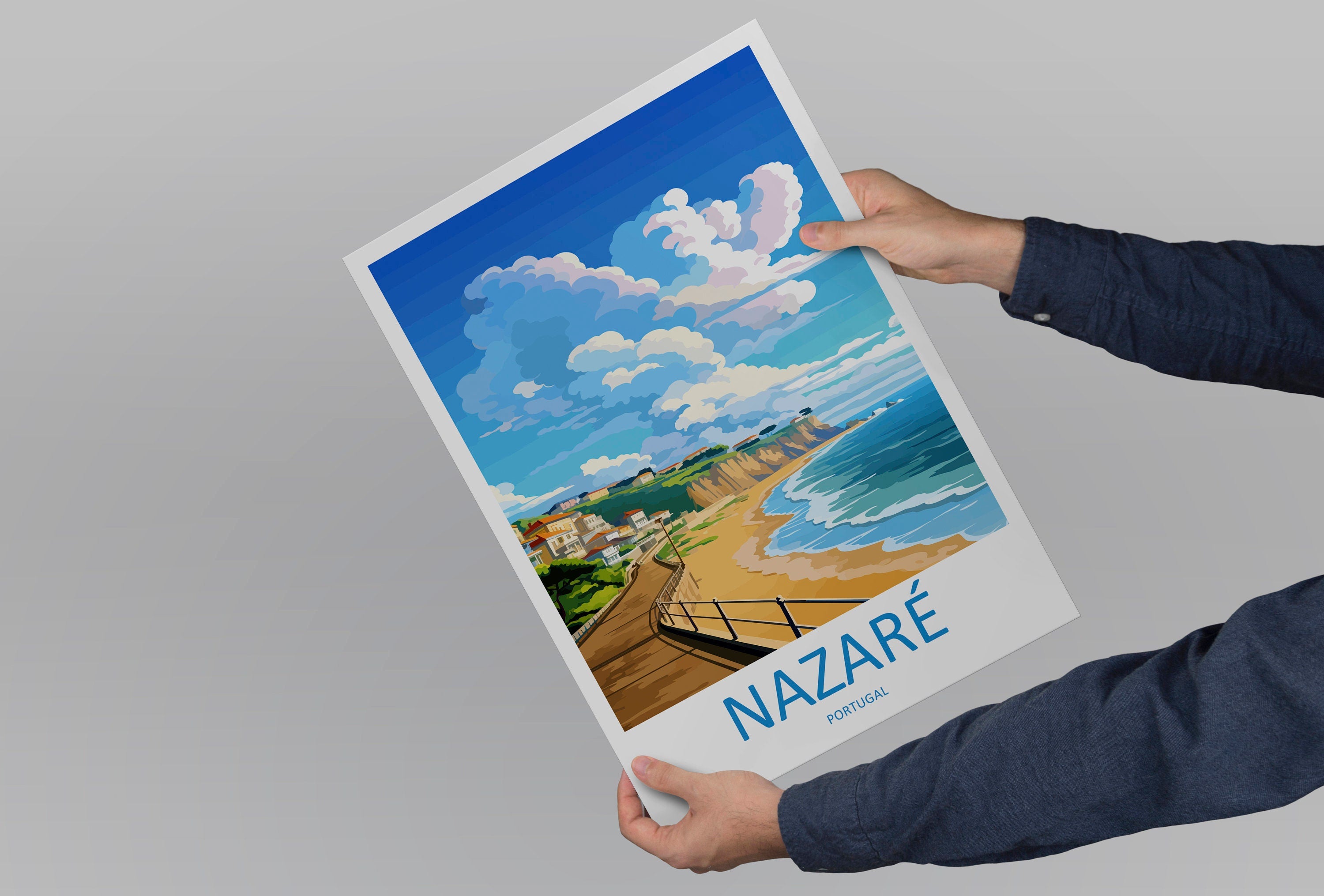 Nazare Travel Print