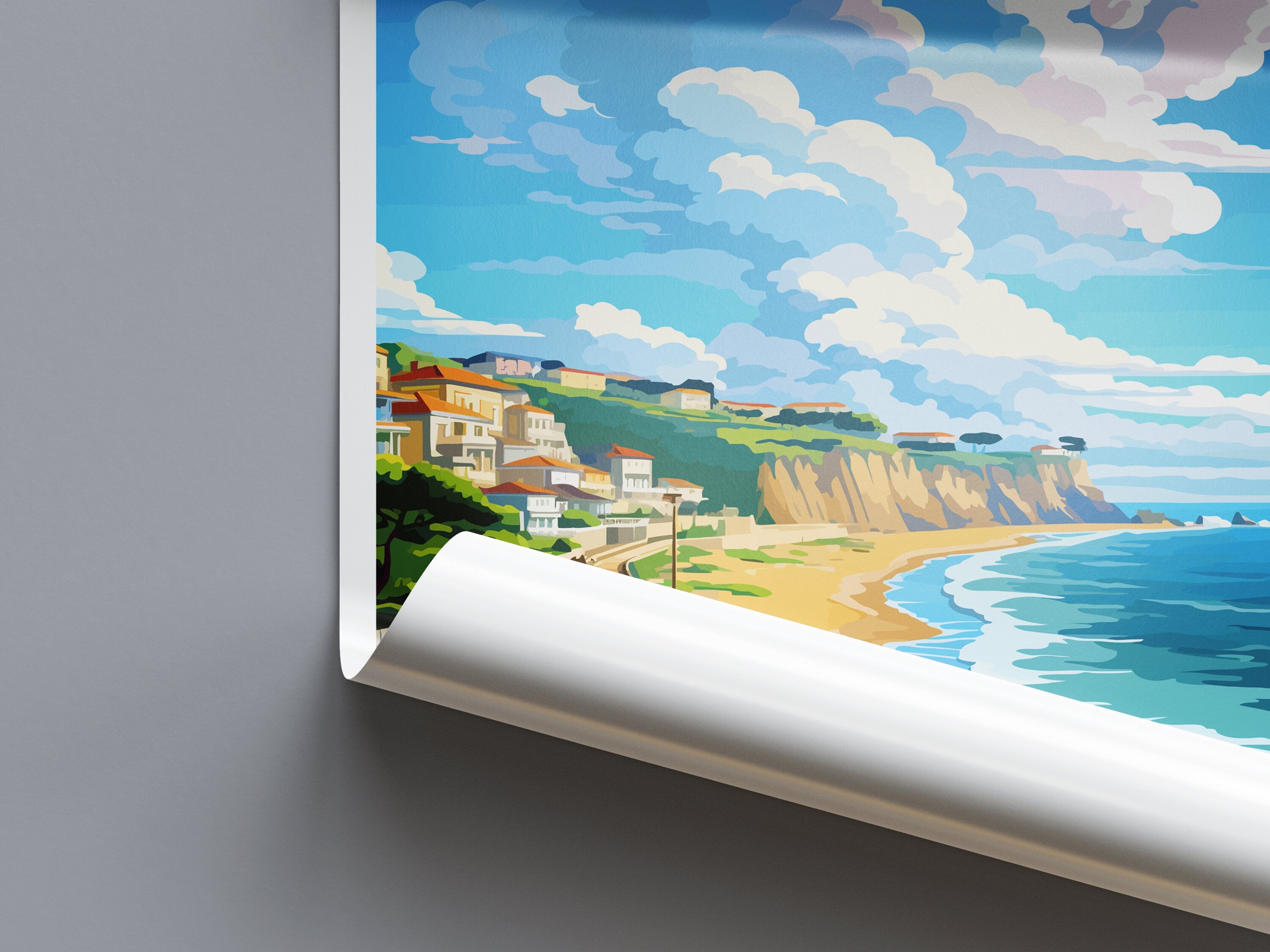 Nazare Travel Print