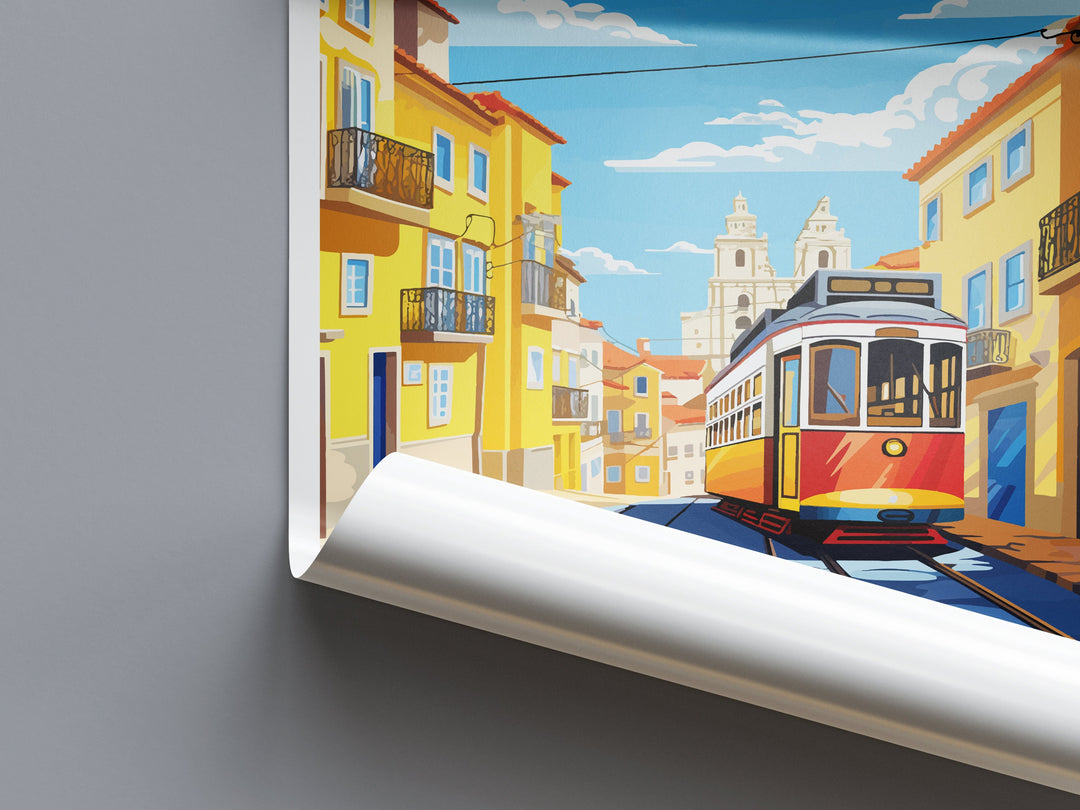 Lisbon Travel Print Wall Art Lisbon Wall Hanging Home Décor Lisbon Gift Art Lovers Portugal Art Lover Gift Lisbon Poster