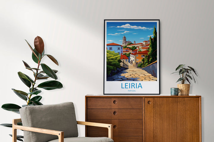 Leiria Travel Print Wall Art Leiria Wall Hanging Home Décor Leiria Gift Art Lovers Portugal Art Lover Gift Leiria Poster