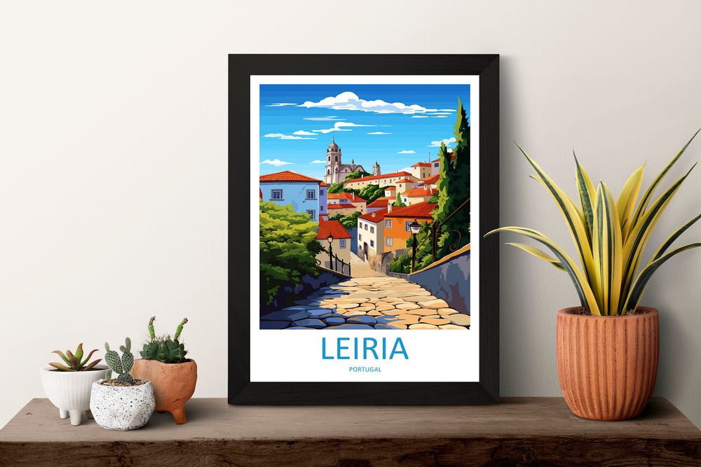Leiria Travel Print Wall Art Leiria Wall Hanging Home Décor Leiria Gift Art Lovers Portugal Art Lover Gift Leiria Poster