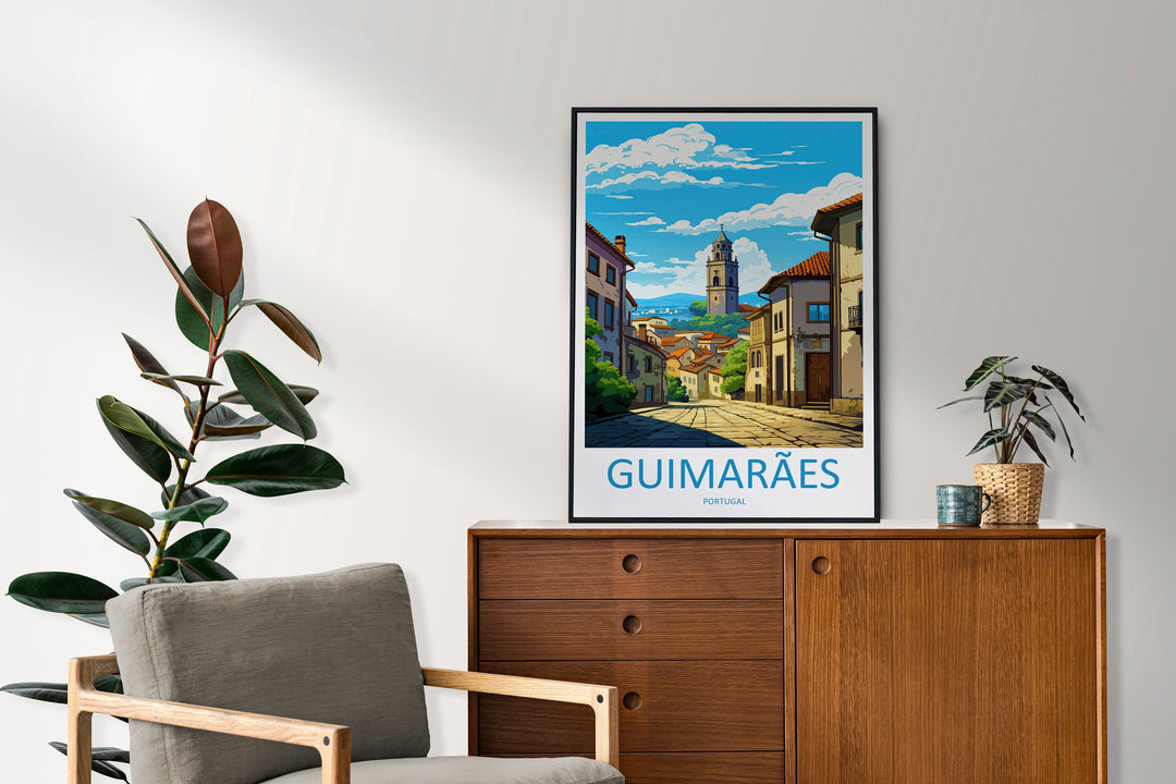 Guimarães Travel Print Wall Art Guimarães Wall Hanging Home Décor Guimarães Gift Art Lovers Portugal Art Lover Gift Guimarães Poster