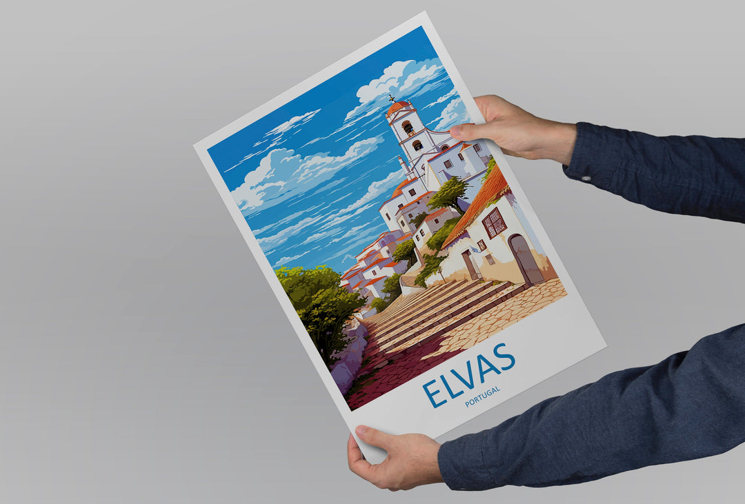 Elvas Travel Print Wall Art Elvas Wall Hanging Home Décor Elvas Gift Art Lovers Portugal Art Lover Gift Elvas Poster