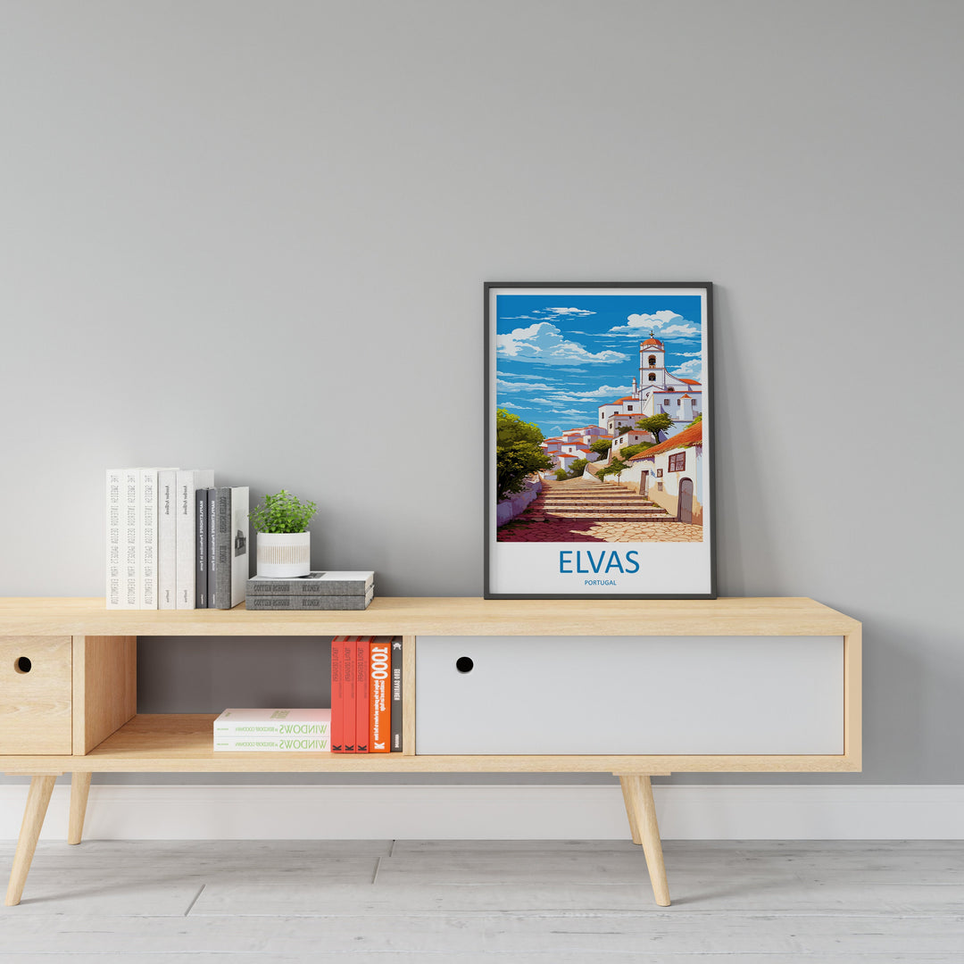 Elvas Travel Print Wall Art Elvas Wall Hanging Home Décor Elvas Gift Art Lovers Portugal Art Lover Gift Elvas Poster