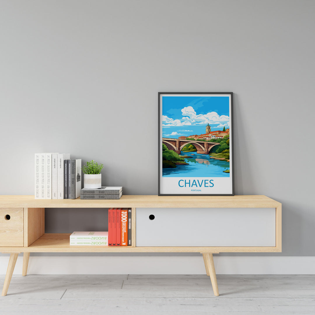 Chaves Travel Print Wall Art Chaves Wall Hanging Home Décor Chaves Gift Art Lovers Portugal Art Lover Gift Chaves Wall Art