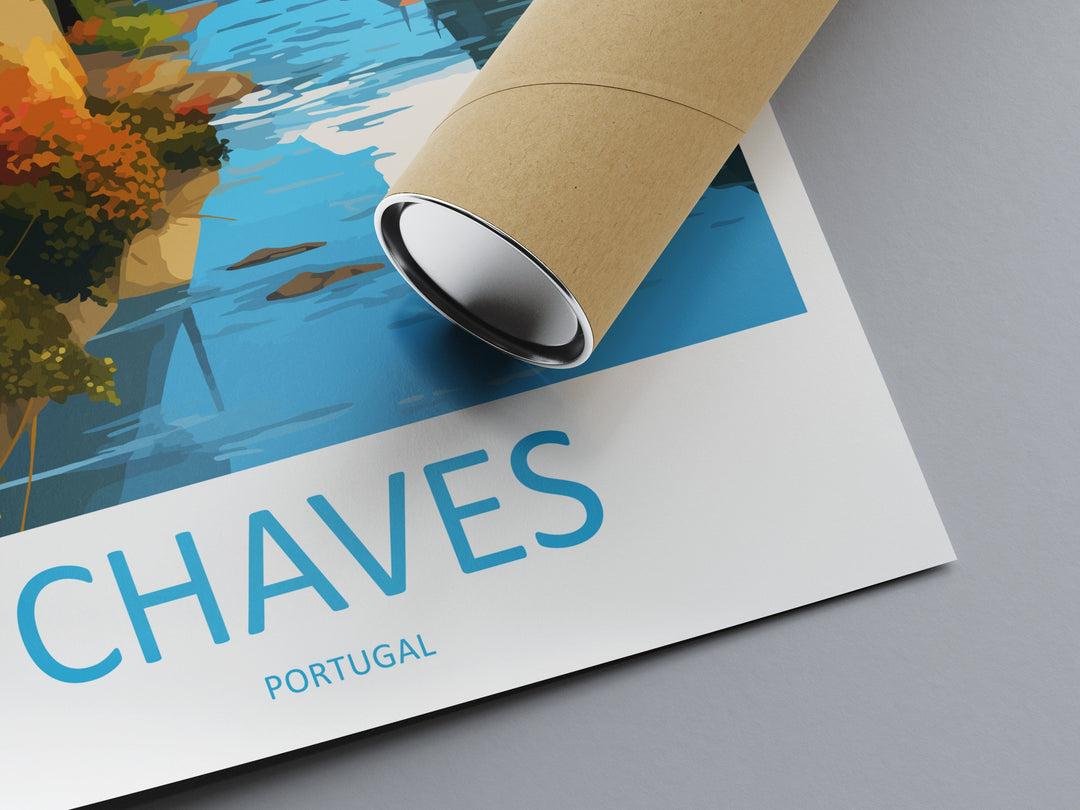 Chaves Travel Print Wall Art Chaves Wall Hanging Home Décor Chaves Gift Art Lovers Portugal Art Lover Gift Chaves Wall Art