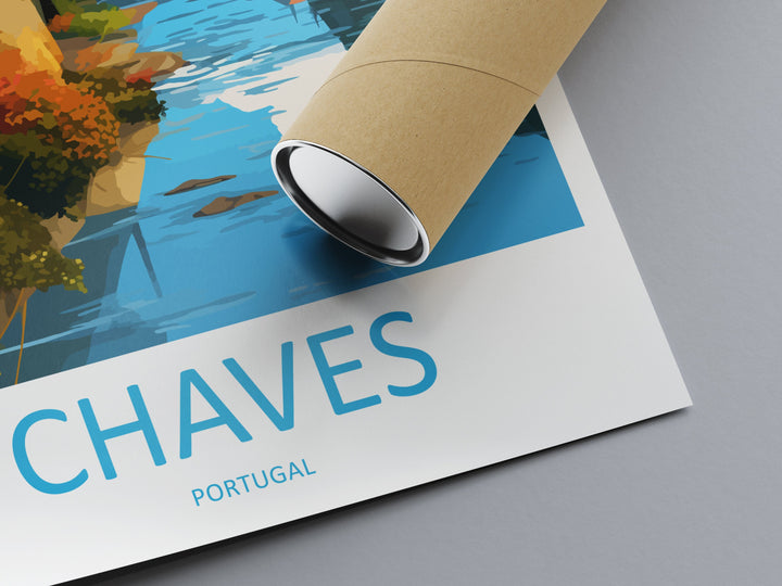 Chaves Travel Print Wall Art Chaves Wall Hanging Home Décor Chaves Gift Art Lovers Portugal Art Lover Gift Chaves Wall Art
