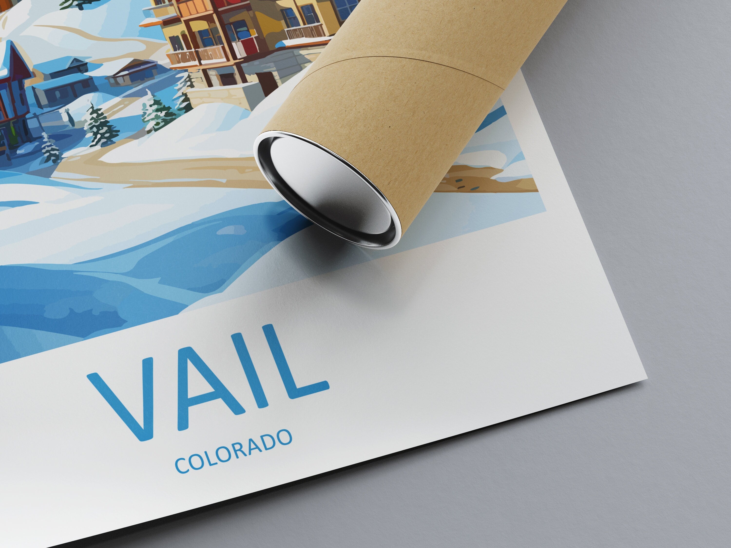 Vail Ski Resort Travel Print