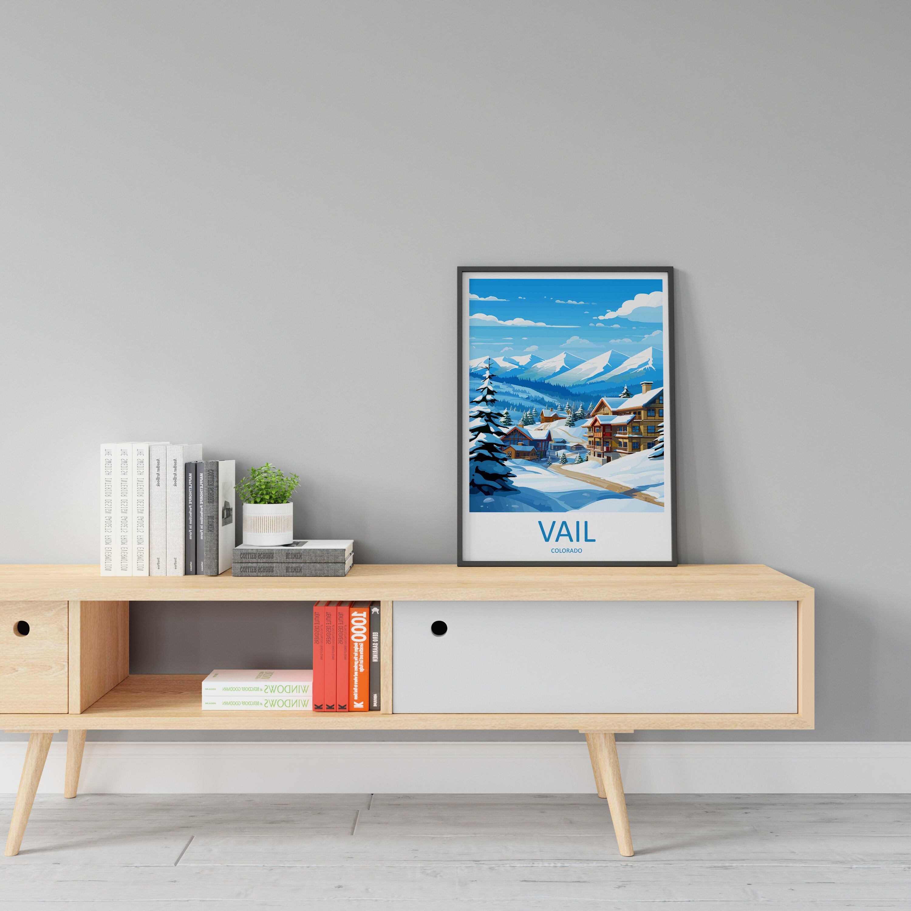 Vail Ski Resort Travel Print