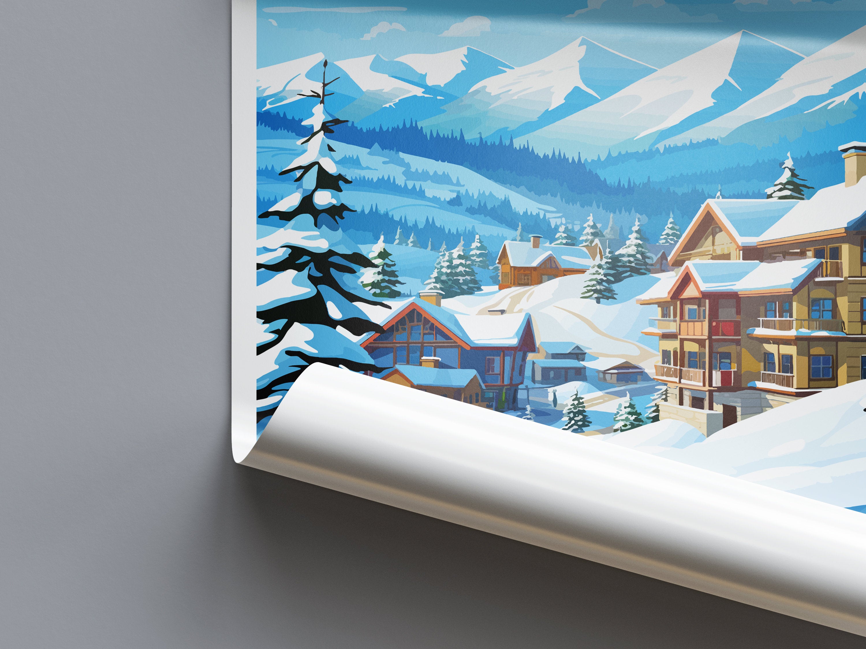 Vail Ski Resort Travel Print