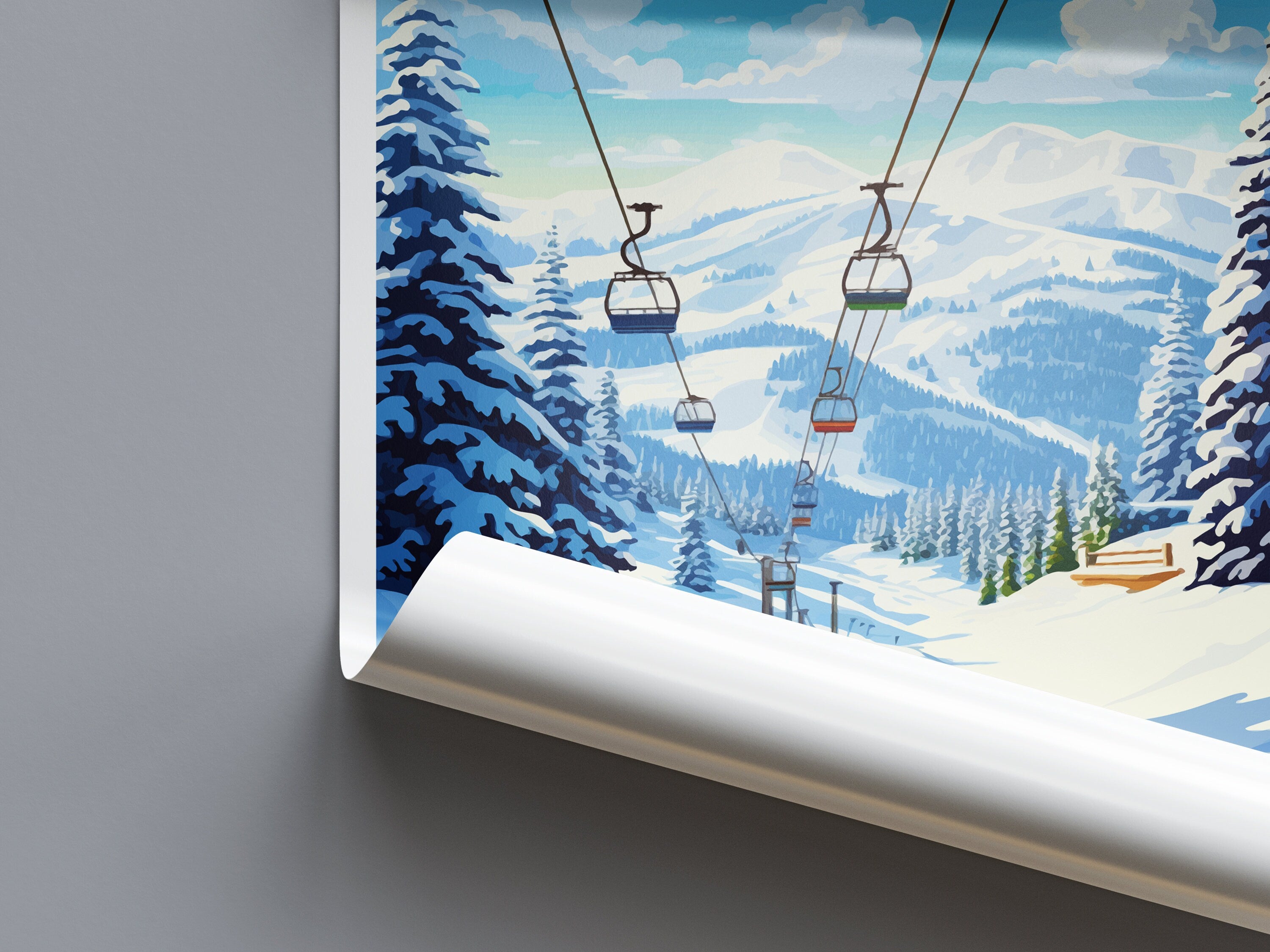 Vail Ski Resort Travel Print