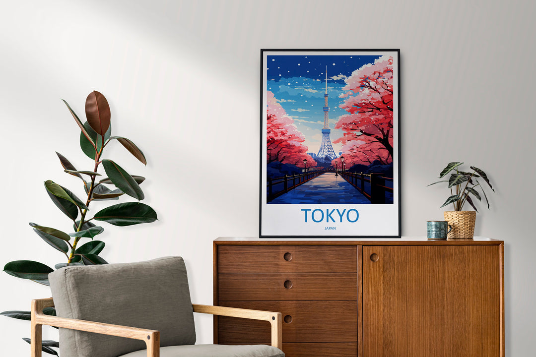 Japan Travel Print Wall Art Japan Wall Hanging Home Décor Japan Gift Art Lovers Tokyo Art Lover Gift Tokyo Travel Gift