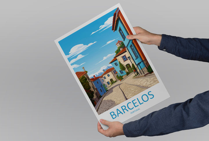 Barcelos Travel Print Wall Art Barcelos Wall Hanging Home Décor Barcelos Gift Art Lovers Portugal Art Lover Gift Barcelos Wall Art