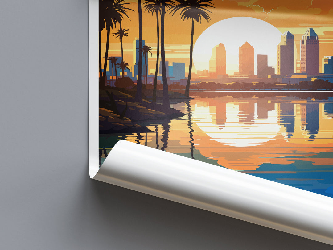 San Diego Travel Print Wall Art San Diego Wall Hanging Home Décor San Diego Gift Art Lovers California Art Lover Gift San Diego Poster