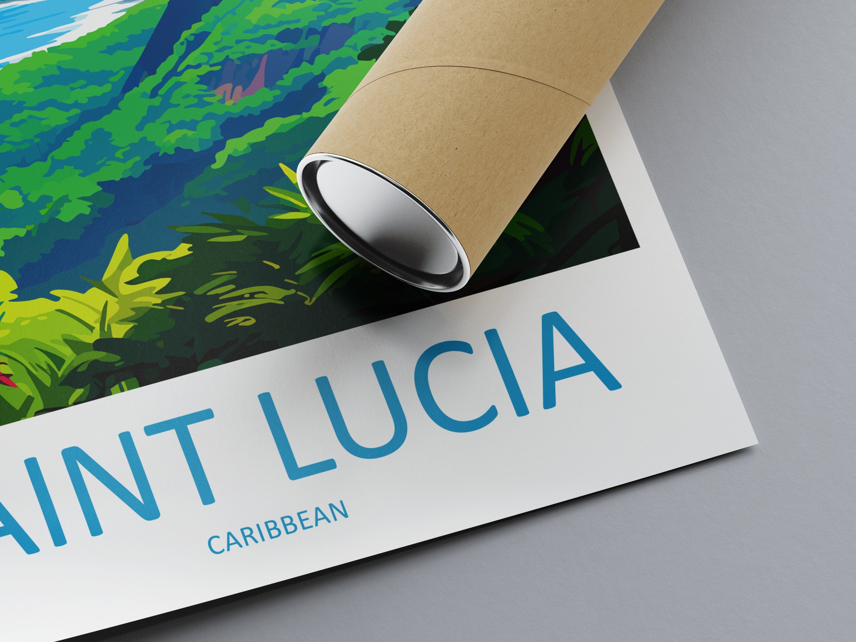 Saint Lucia Travel Print