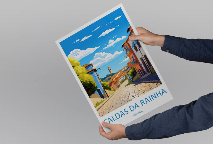 Caldas da Rainha Travel Print Wall Art Caldas da Rainha Wall Hanging Home Décor Caldas da Rainha Gift Art Lovers Portugal Art Lover Gift