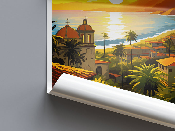 Puerto Vallarta Travel Print Wall Art Puerto Vallarta Wall Hanging Home Decor Puerto Vallarta Gift Art Lovers Wall Art Print Art Mexico Art