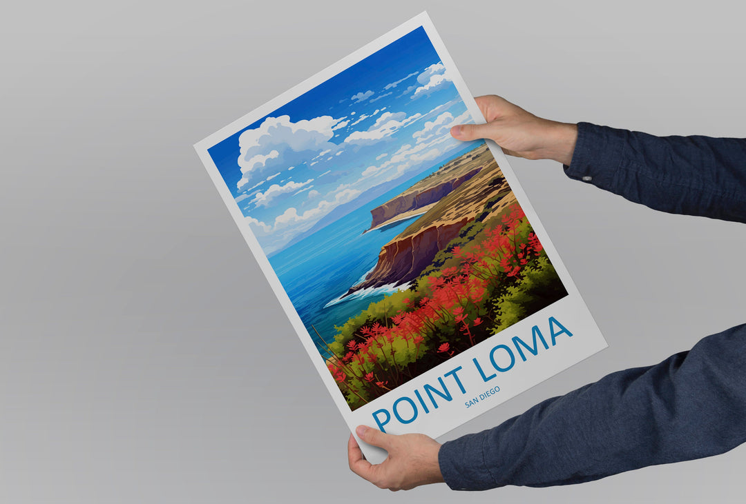 Point Loma Travel Print Wall Art Point Loma Wall Hanging Home Décor Point Loma Gift Art Lovers California Art Lover Gift