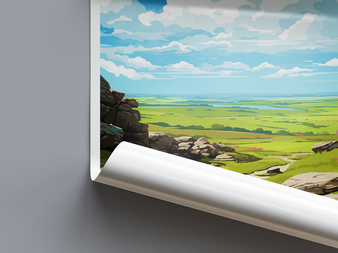 Bodmin Moor Travel Print Wall Art Bodmin Moor Wall Hanging Home Décor Bodmin Moor Gift Art Lovers England Art Lover Gift Bodmin Moor Travel
