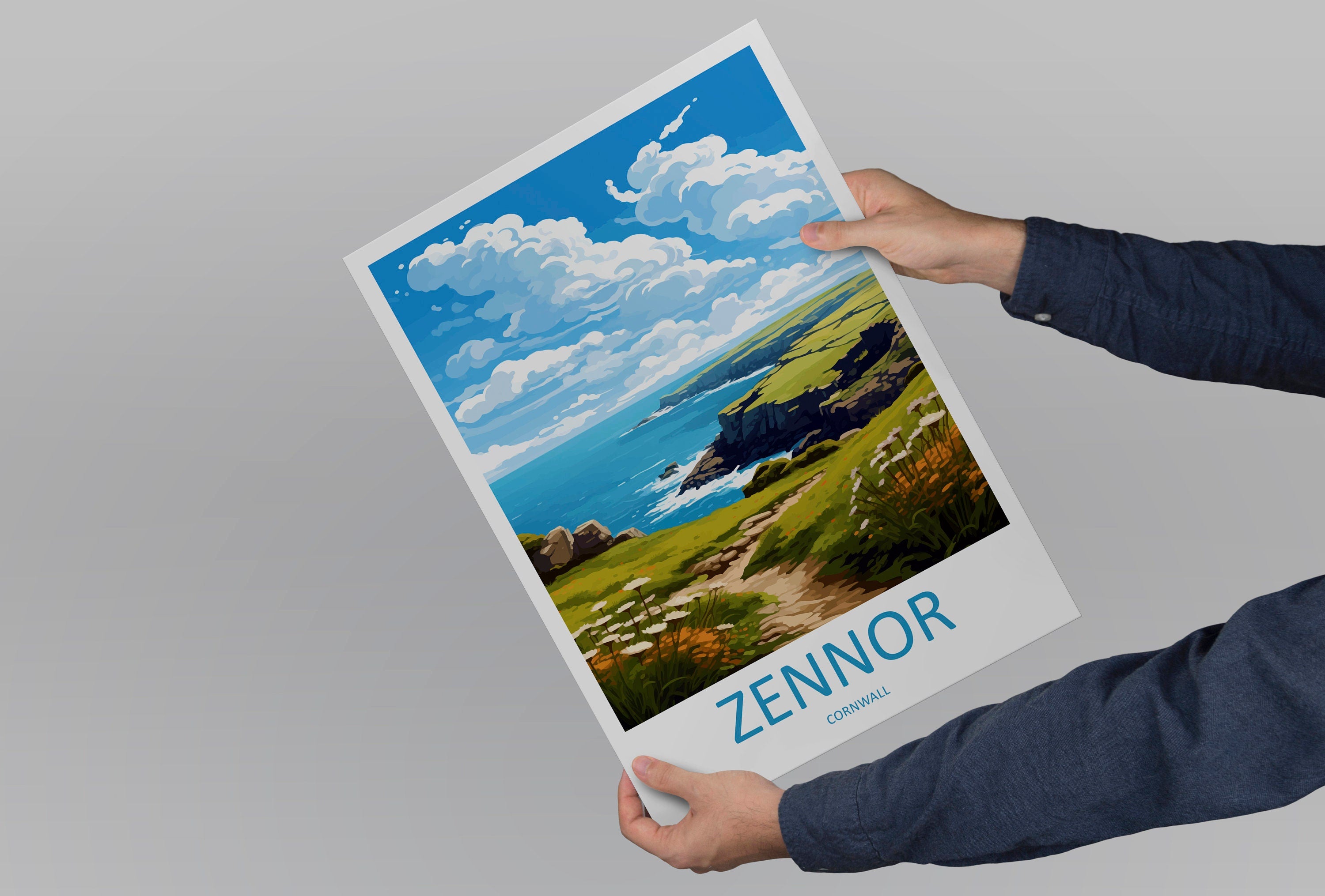 Zennor Travel Print