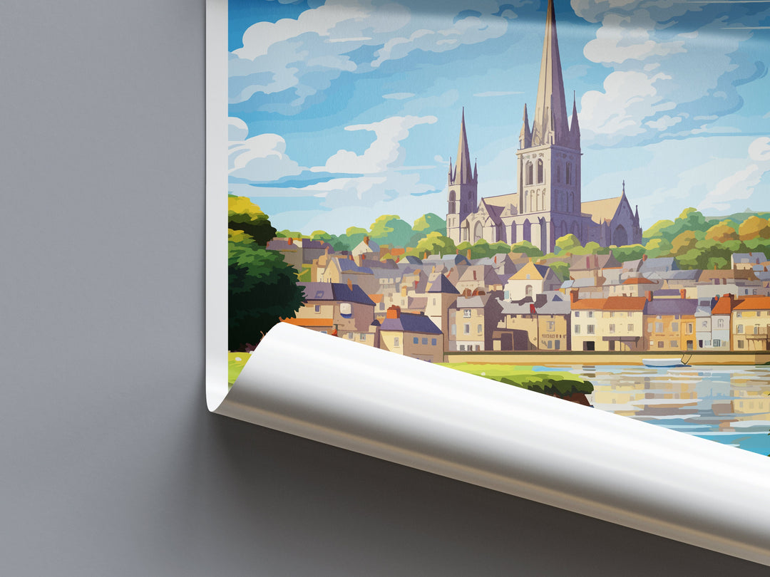 Truro Travel Print Wall Art Truro Wall Hanging Home Décor Truro Gift Art Lovers Cornwall Art Lover Gift Truro Cornwall Art Poster
