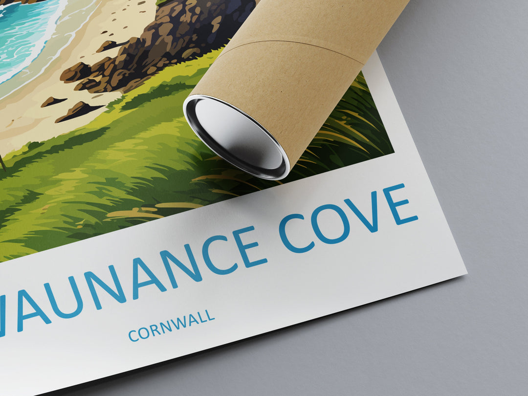 Trevaunance Cove Travel Print Wall Art Trevaunance Cove Wall Hanging Home Décor Trevaunance Cove Gift Art Lovers Cornwall Art Lover Gift