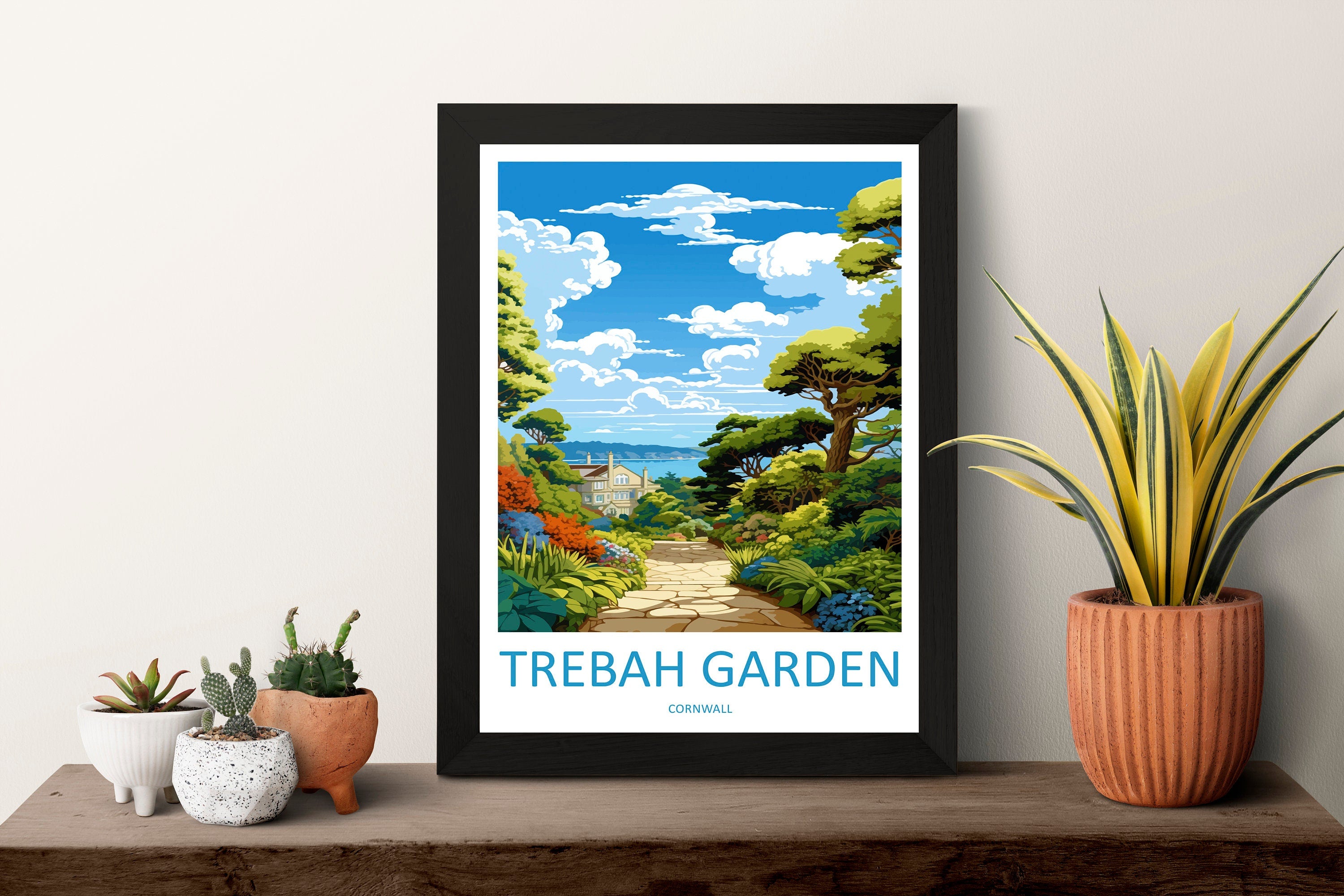 Trebah Gardens Travel Print