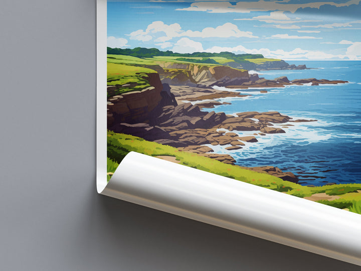 Prussia Cove Travel Print Wall Art Prussia Cove Wall Hanging Home Décor Prussia Cove Gift Art Lovers Cornwall Art