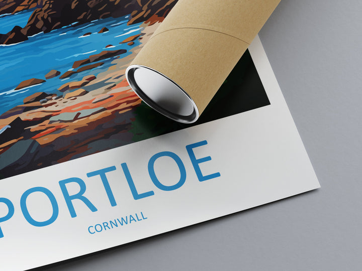 Portloe Travel Print Wall Art Portloe Wall Hanging Home Décor Portloe Gift Art Lovers Cornwall Art Portloe Wall Art Poster