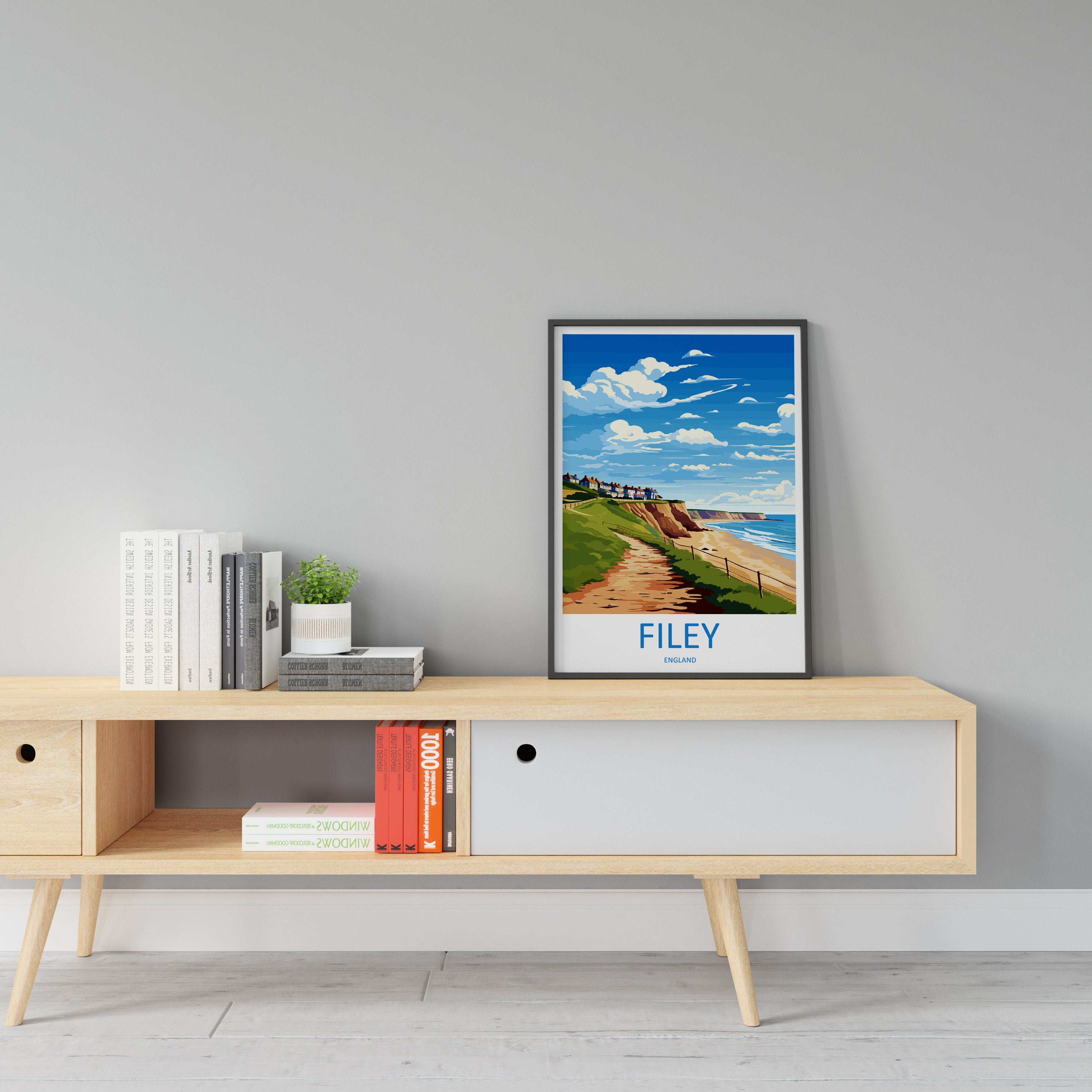 Filey Travel Print