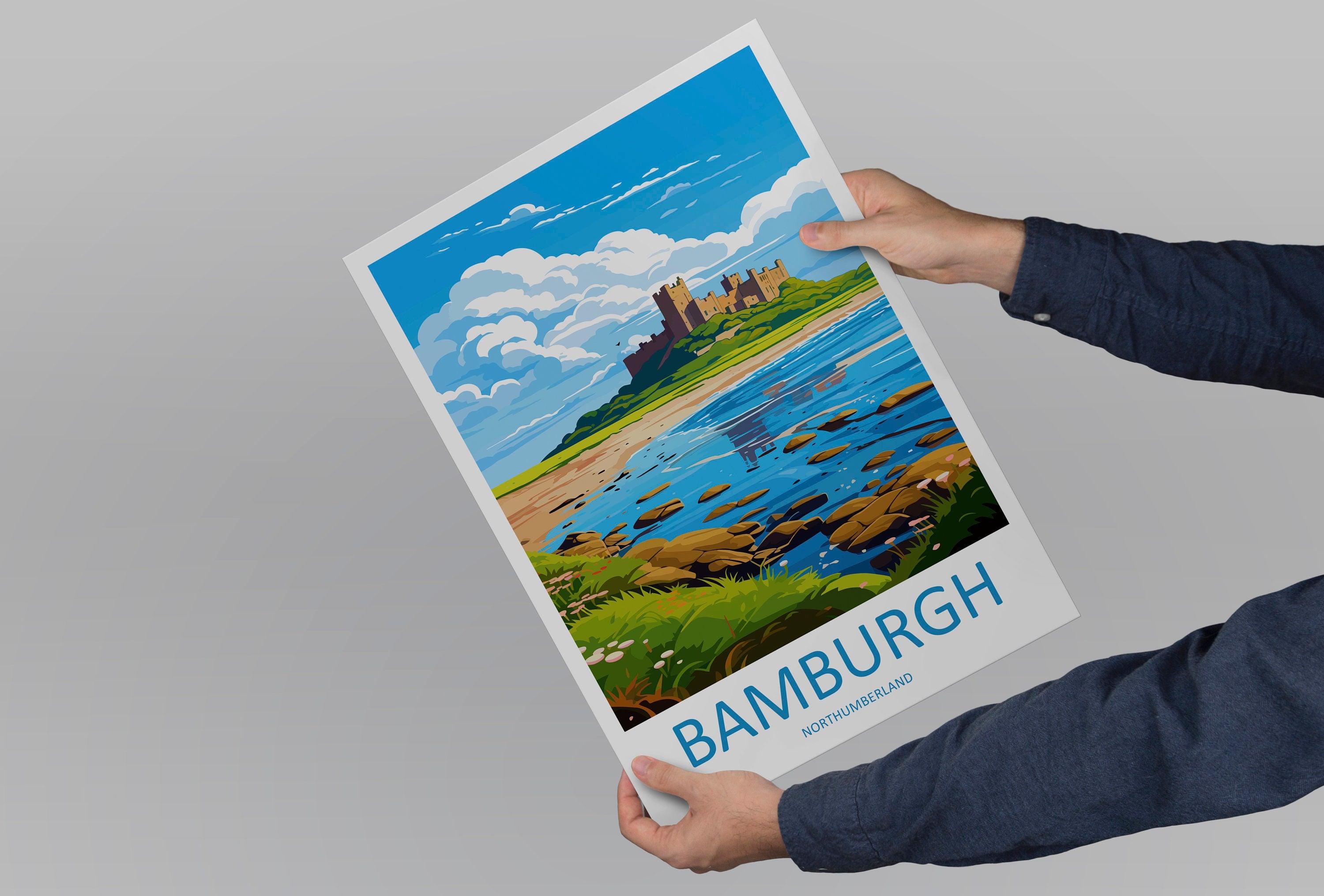 Bamburgh Castle Travel Print