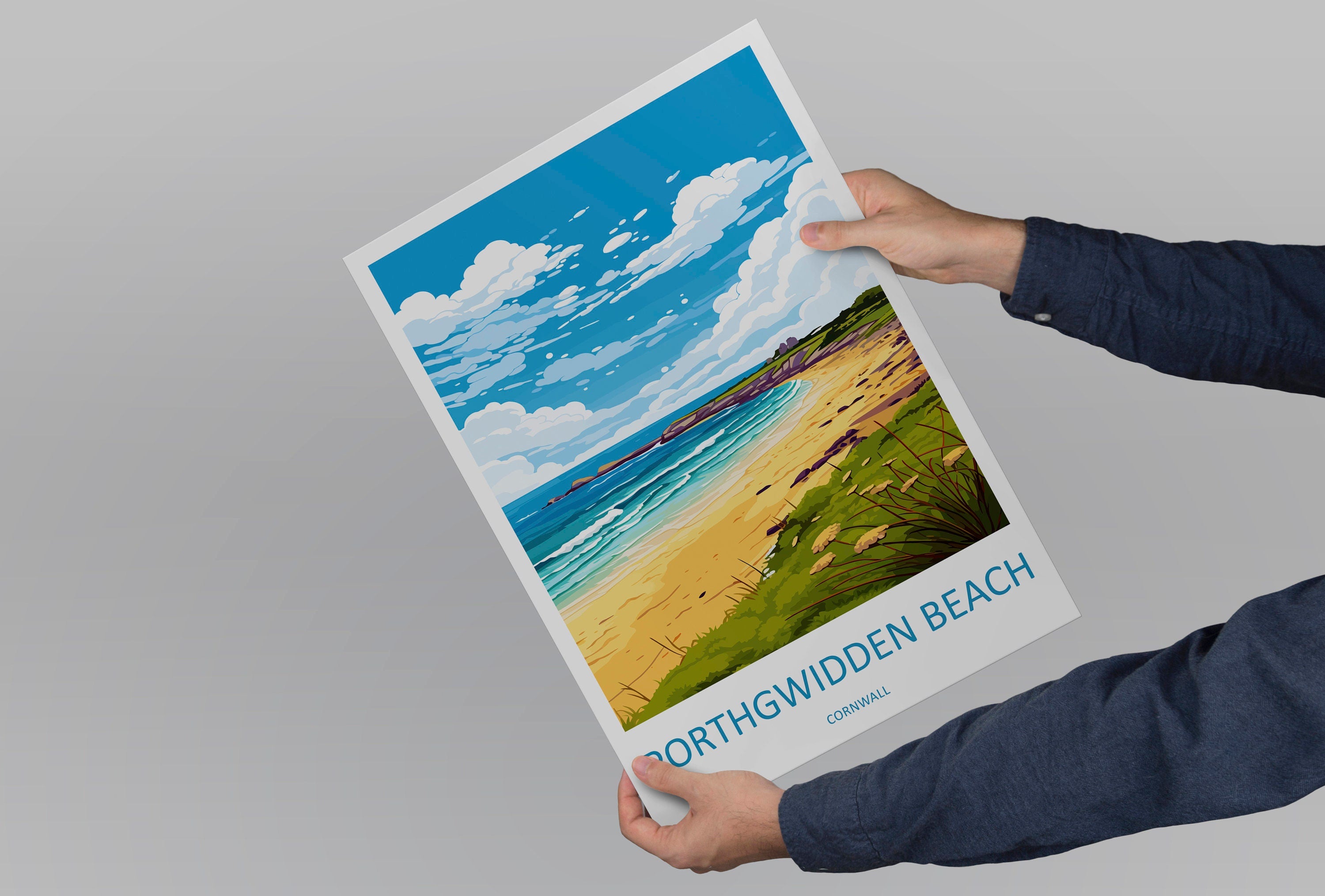 Porthgwidden Beach Travel Print