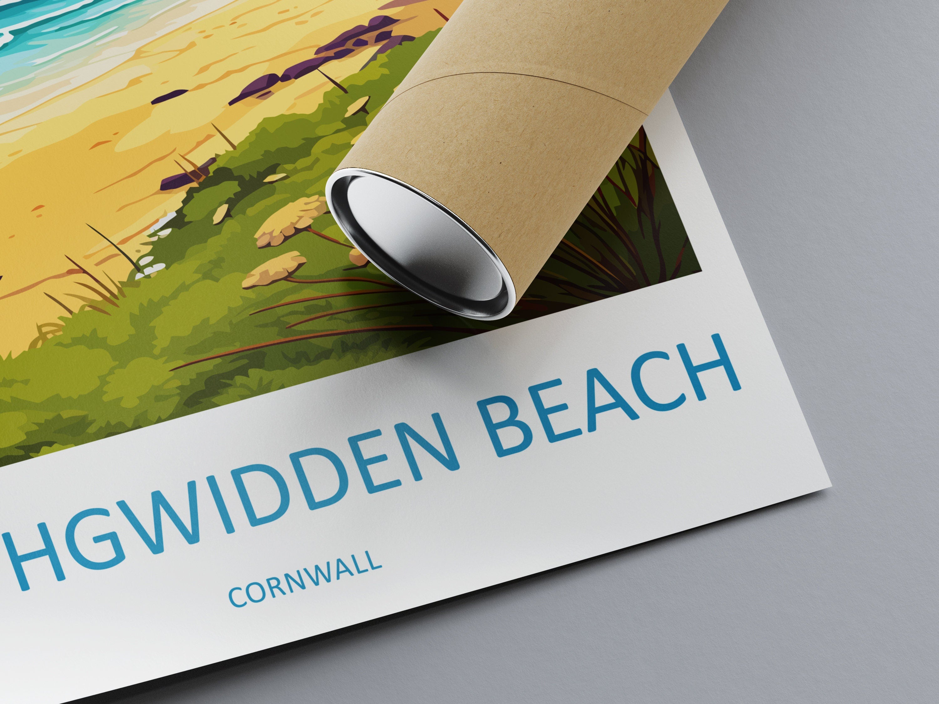 Porthgwidden Beach Travel Print