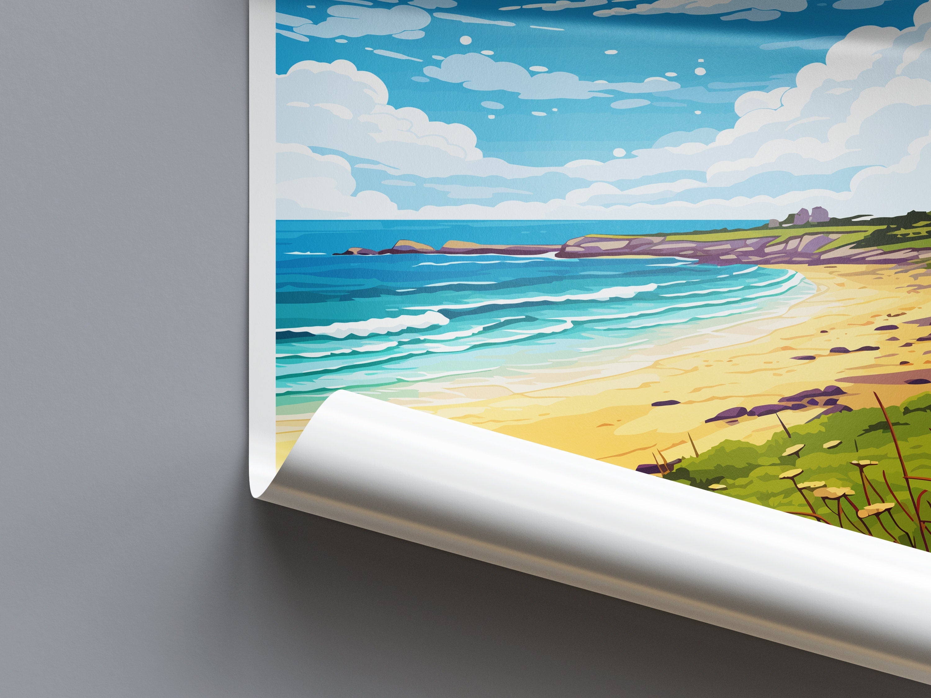 Porthgwidden Beach Travel Print