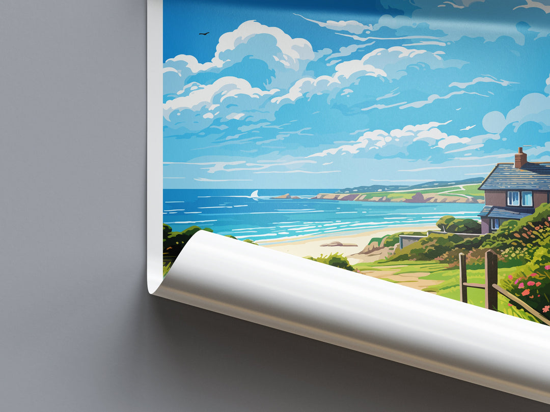 Porthleven Travel Print Wall Art Porthleven Wall Hanging Home Décor Porthleven Gift Art Lovers Cornwall Art Porthleven Wall Art