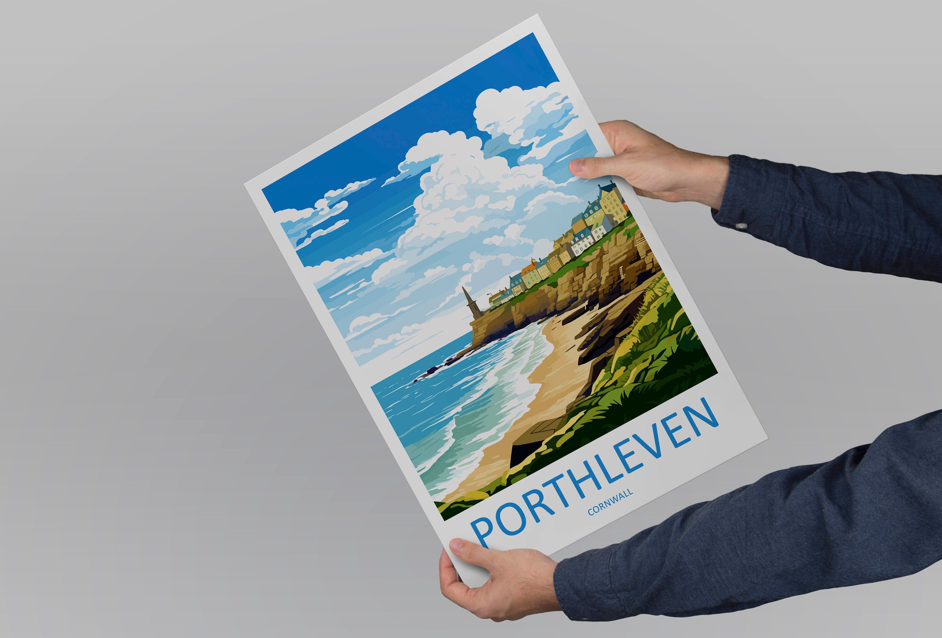 Porthleven Travel Print