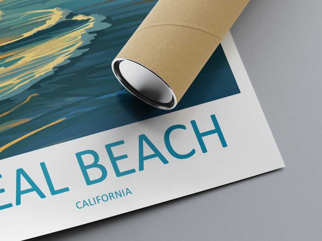 Seal Beach Travel Print Wall Art Seal Beach Wall Hanging Home Décor Seal Beach Gift Art Lovers California Art Lover Gift Seal Beach