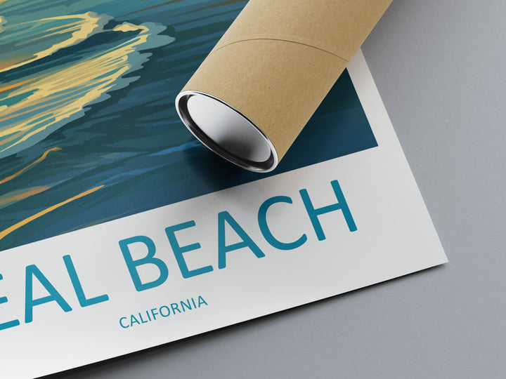 Seal Beach Travel Print Wall Art Seal Beach Wall Hanging Home Décor Seal Beach Gift Art Lovers California Art Lover Gift Seal Beach