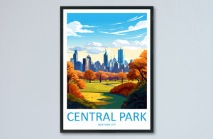 Central Park Travel Print