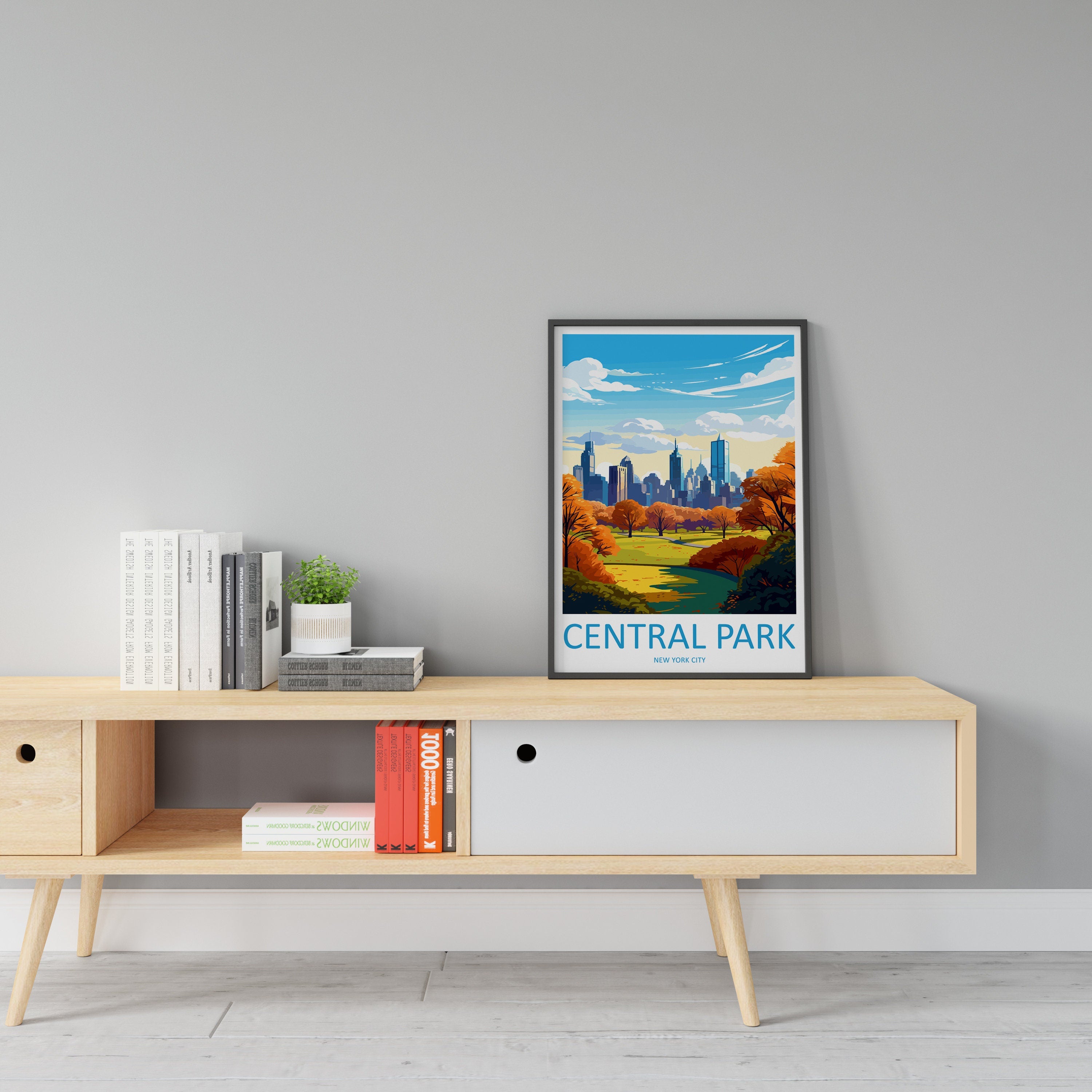 Central Park Travel Print