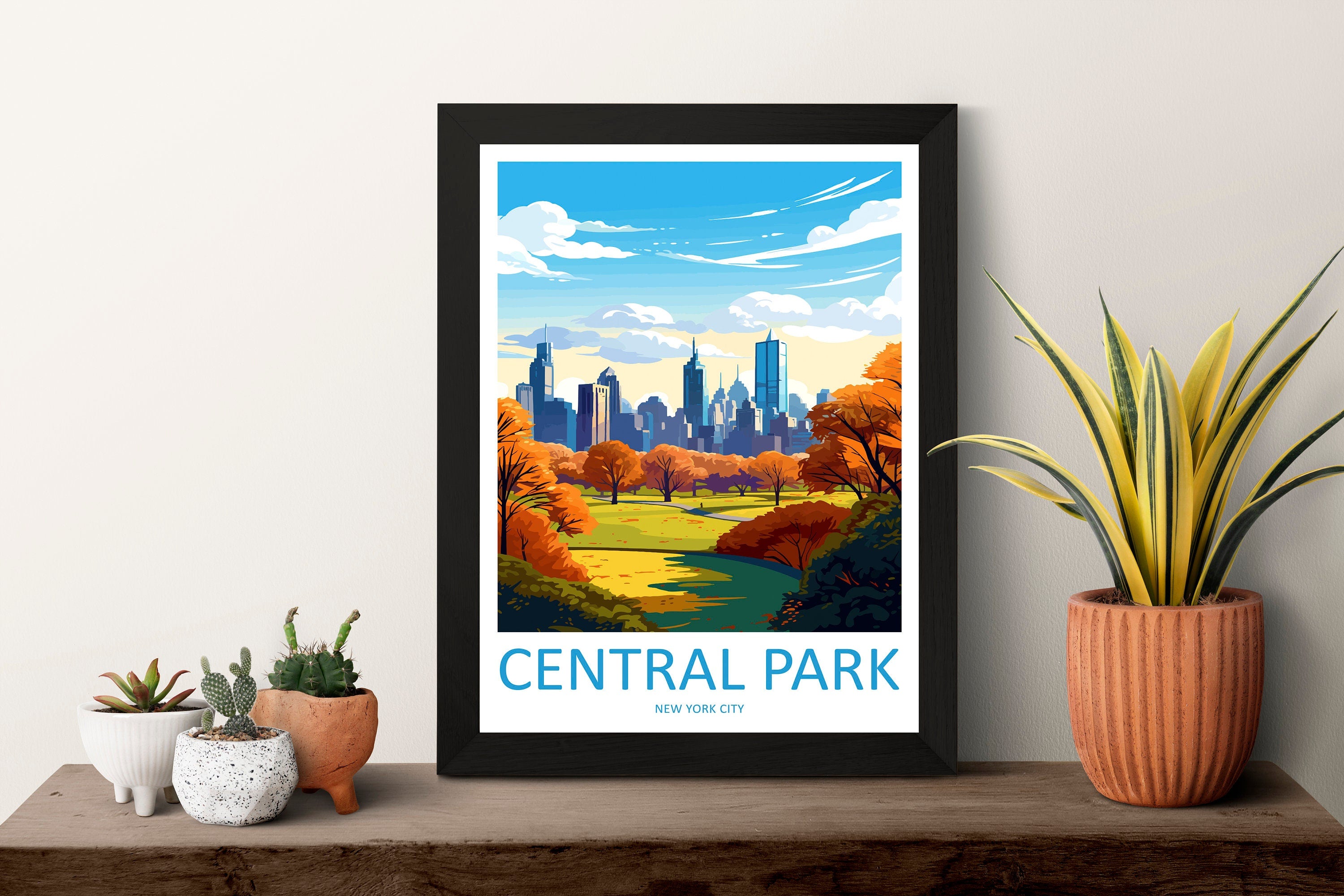 Central Park Travel Print