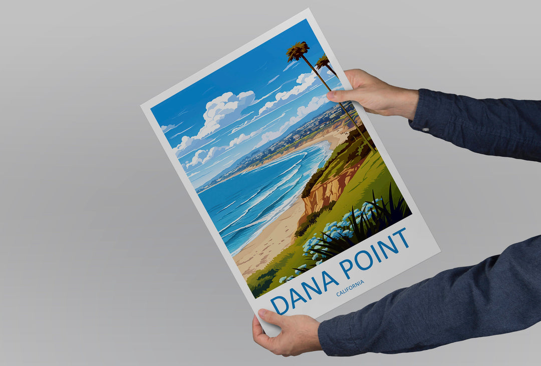 Dana Point Travel Print Wall Art Dana Point Wall Hanging Home Décor Dana Point Gift Art Lovers California Art Lover Gift