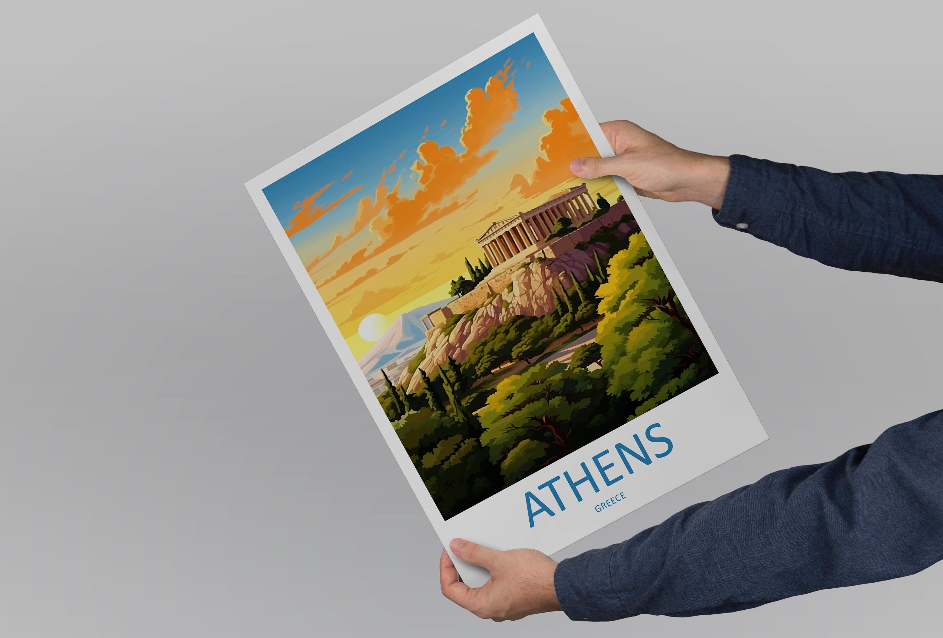 Athens Travel Print