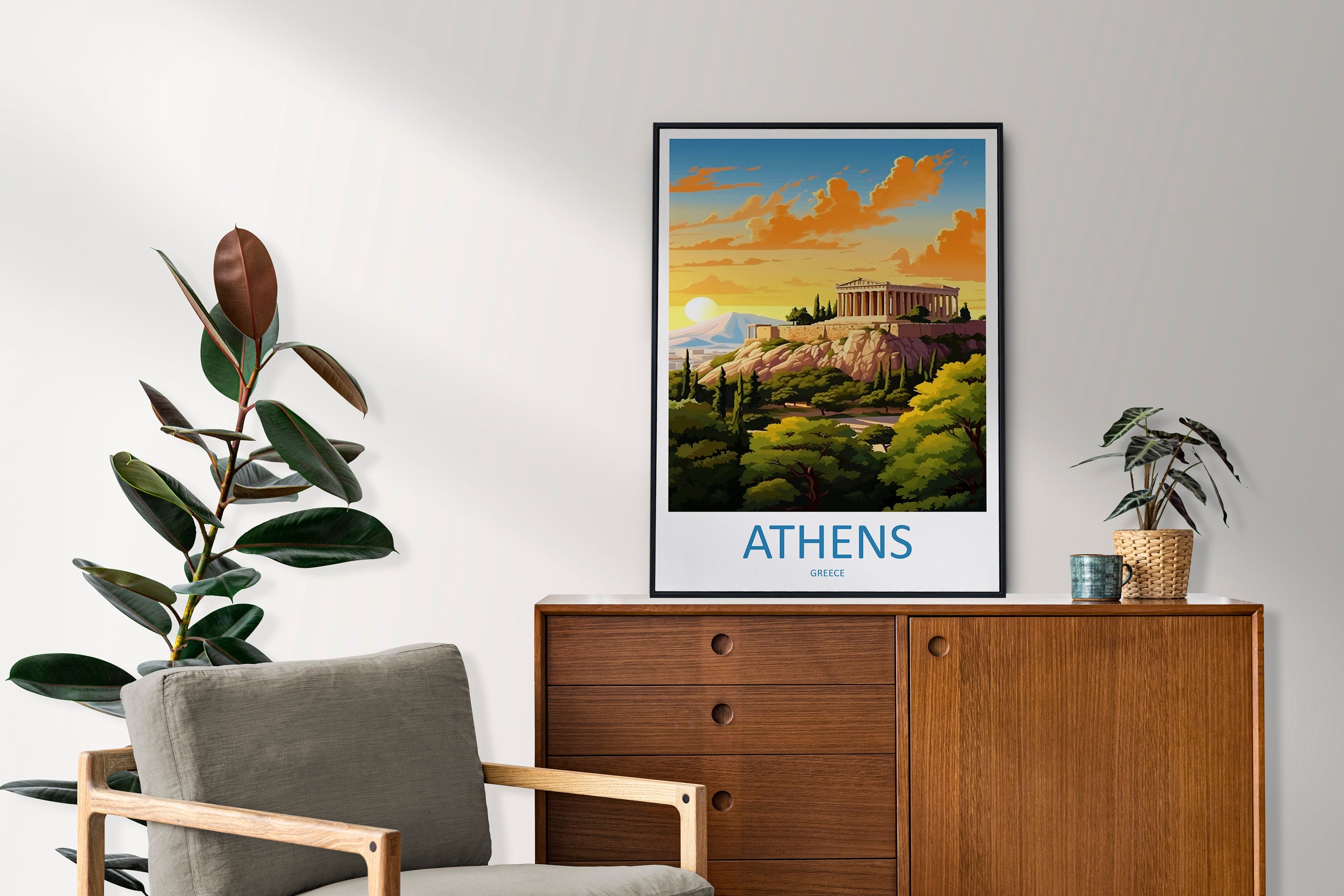 Athens Travel Print