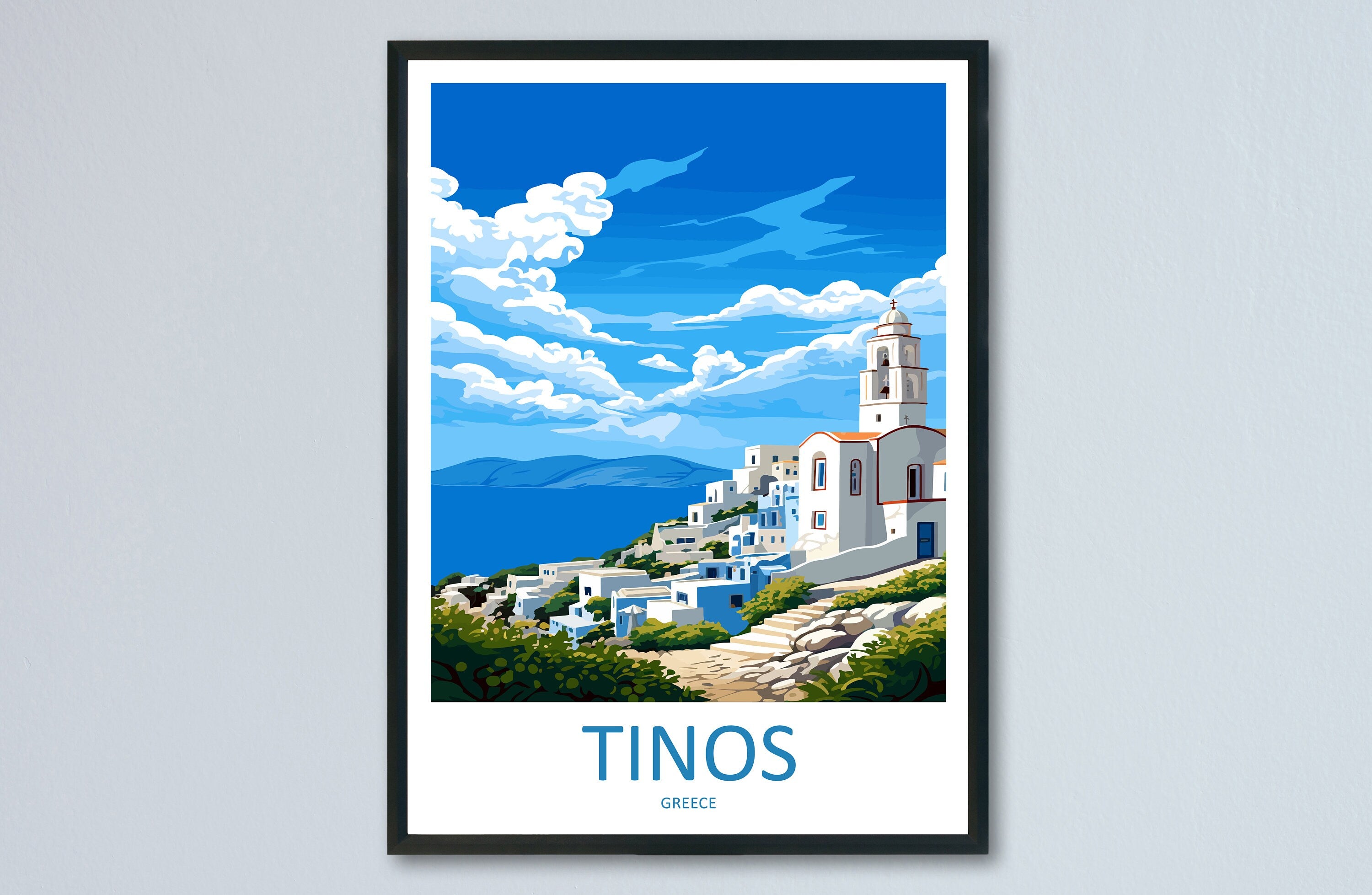 Tinos Travel Print