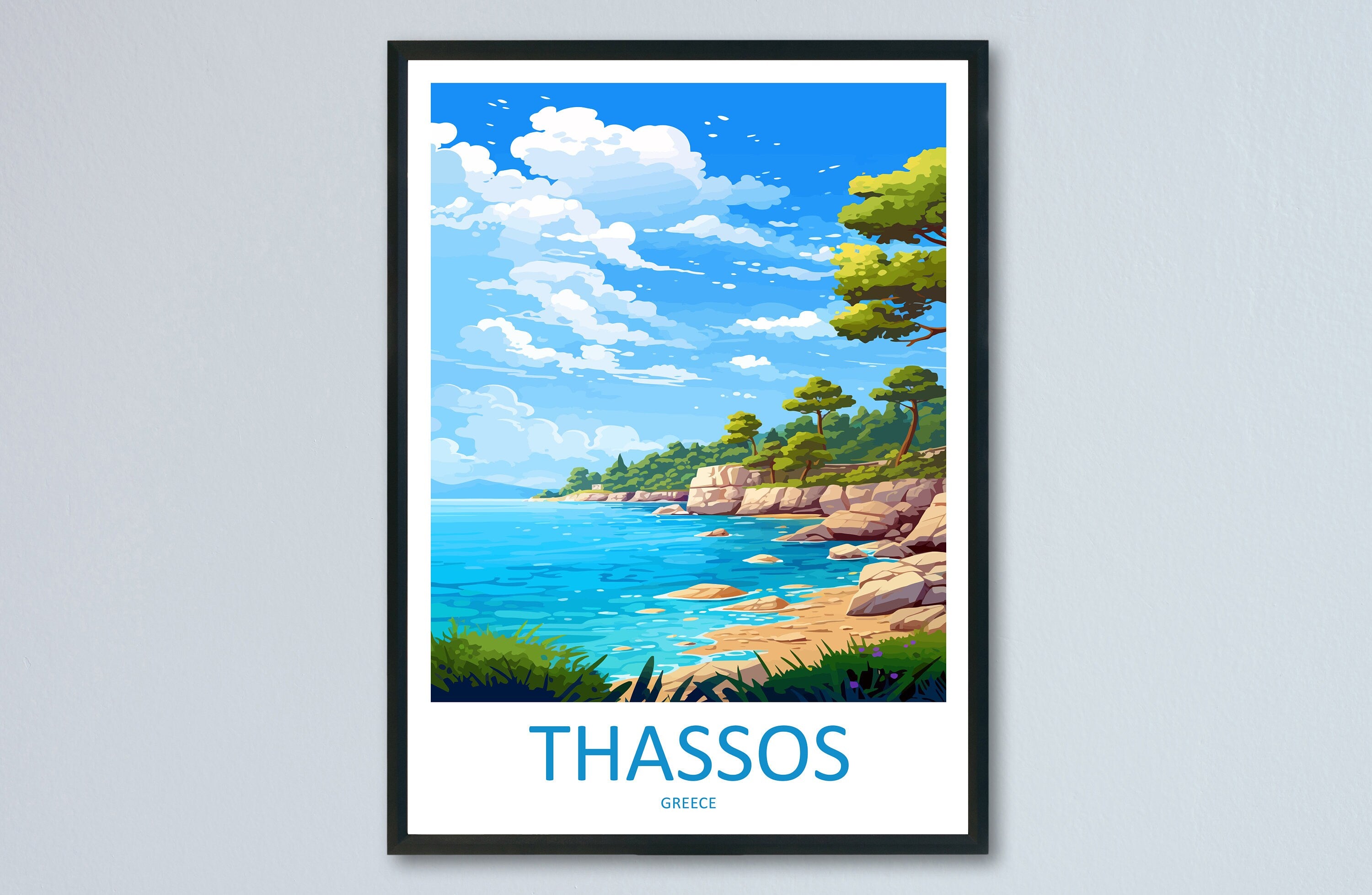 Thassos Travel Print